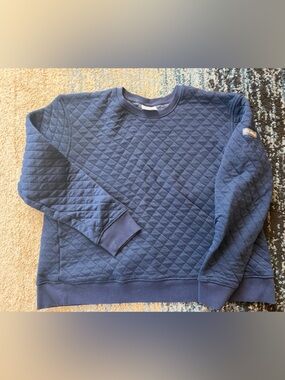 Columbia Women's Quilted Crewneck Sweater - Navy Blue